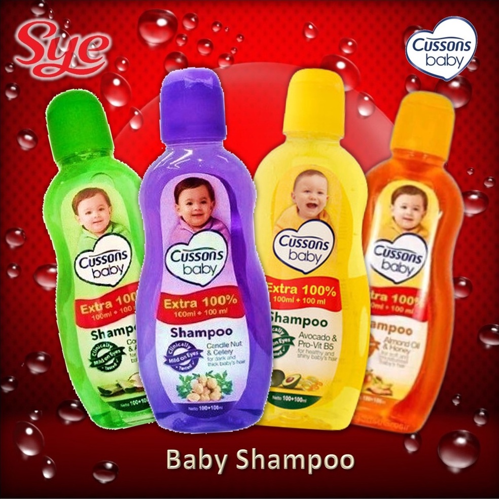 BPOM CUSSONS BABY SHAMPOO 100ML+100ML &amp; 50ML+50ML / CUSSONS SHAMPOO BAYI / SYE