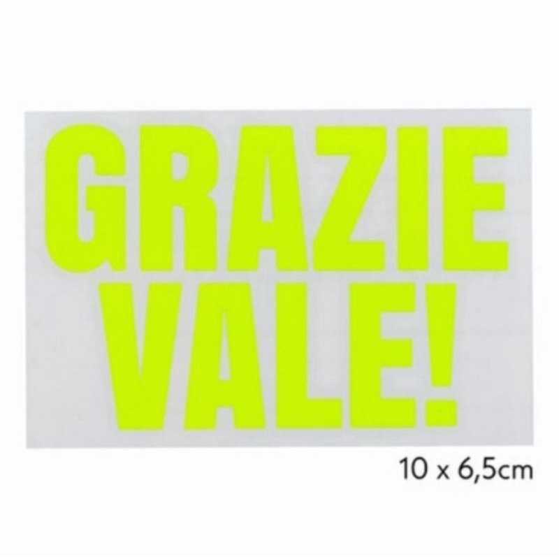 stiker motor stiker cuting logo grazie vale! viral kekinian anti air