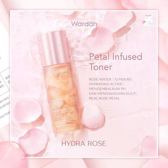 Wardah Hydra Rose Petal Infused Toner 100ml