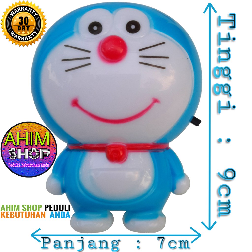 Doraemon Lampu Tidur Led Unik Karakter Hemat Energi Saving Night