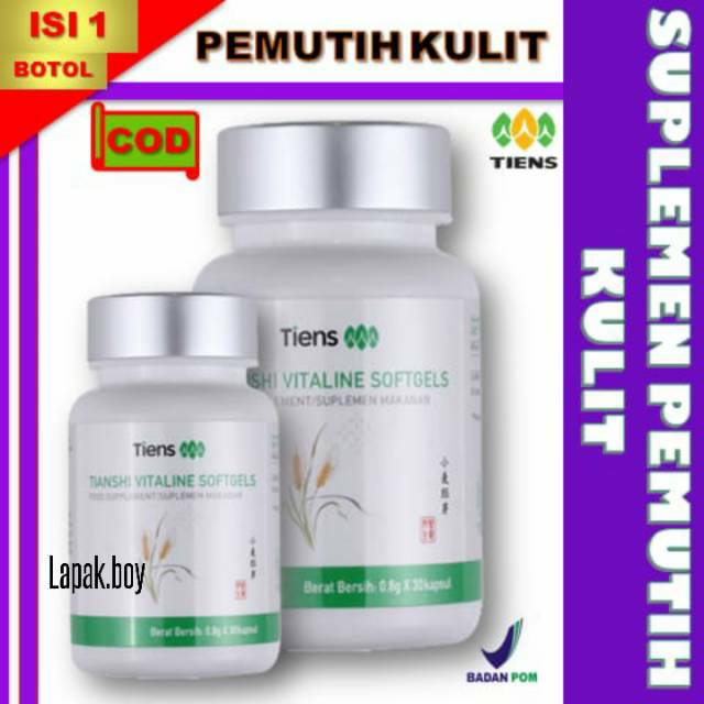 PEMUTIH BADAN VITALINE SOFTGEL TIENS TERBAIK