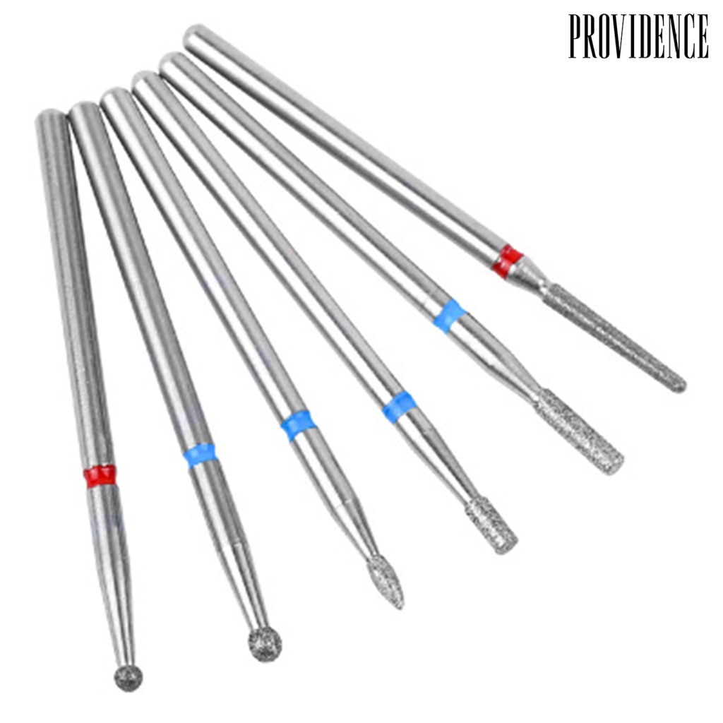 Providence 6Pcs Emery Rotary Nail Art Drill Bits Manicure Pedicure Gel Polish Removal Tool