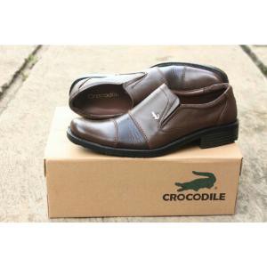 Sepatu Pantofel Pria / Sepatu Pantofel Slop / Sepatu Pantofel Kulit Asli Crocodile