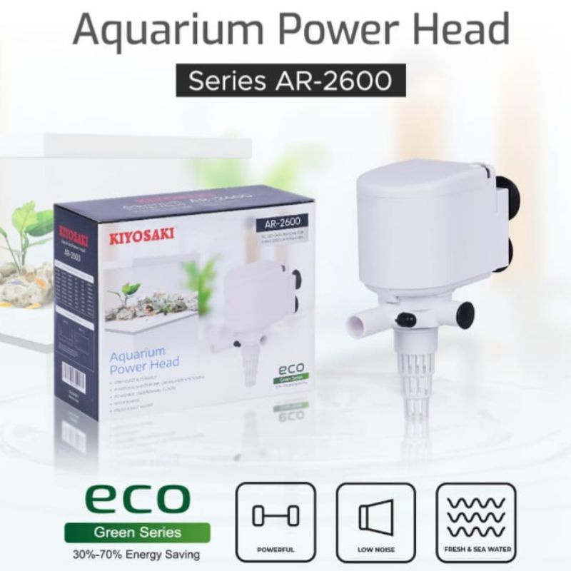 Pompa Filter Ginga &amp; Kyosaki 1800 2600 3000 Filter aquarium Power Head canister aquascape