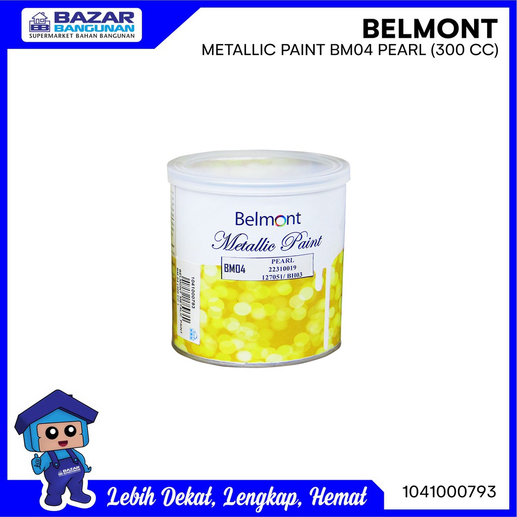Belmont - Cat Tembok Interior Eksterior  Metallic Paint Bm04 300 Cc Pearl