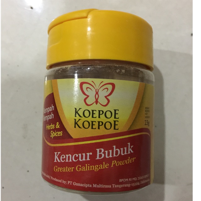 Kencur Bubuk Koepoe Koepoe Greater Galingale Powder Kupu kupu 23 gr