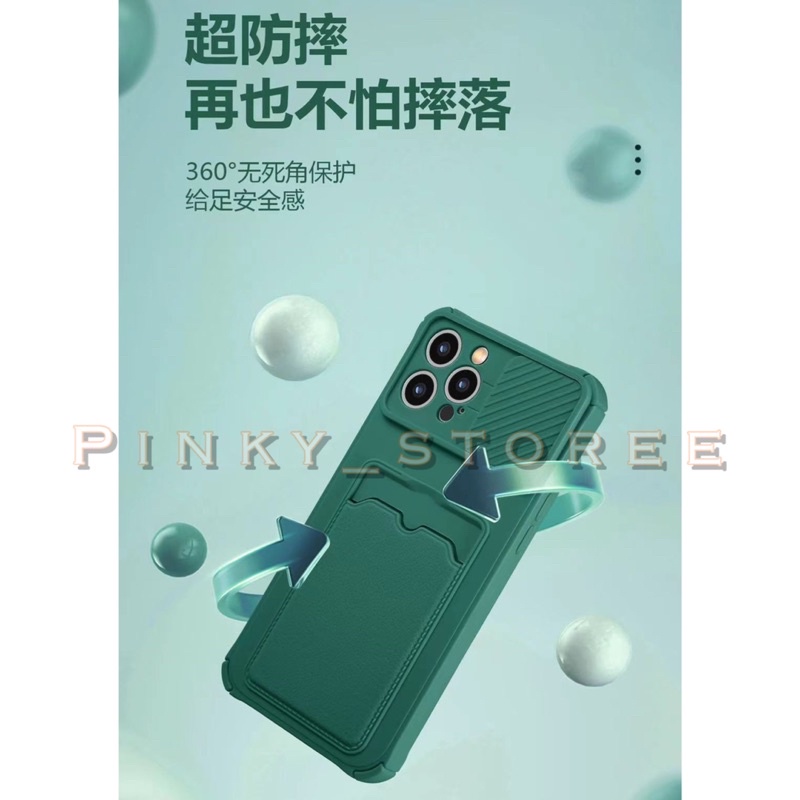 OPPO A77S/ A57 2022/ A96/ A95/ A76/ A74 4G/ A54/ A16/ A15/ A15S/ A53/ A33 2020 / SOFT CASE MACARON SLIDE CAMERA + SLOT CARD HOLDER / CASE MACARON SLOT CARD + SLIDE CAMERA PROTECTOR