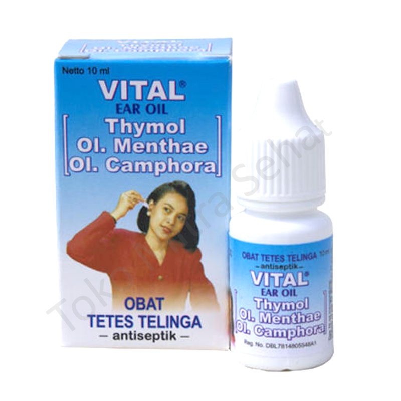 VITAL EAR OIL 10ml OBAT TETES TELINGA / RADANG TELINGA / TETES KUPING / OBAT KUPING / OBAT TELINGA
