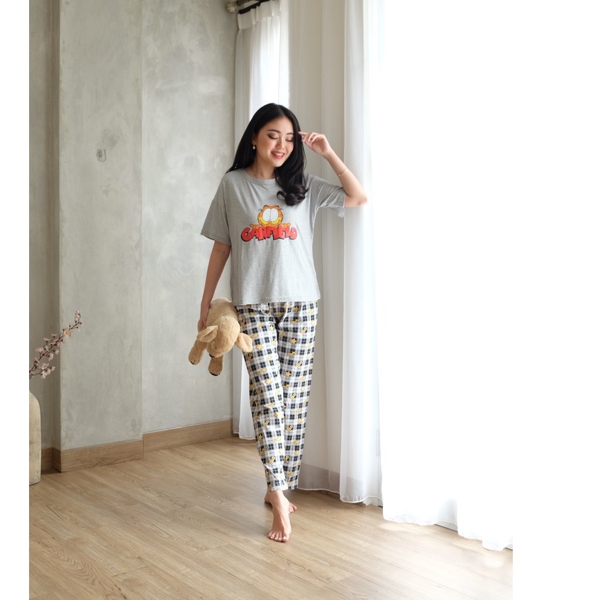 Tee Pajamas Set - Atasan Celana Baju Tidur Setelan Wanita