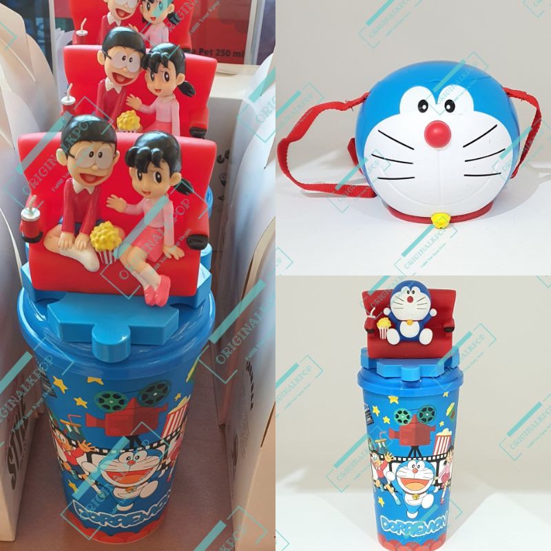 tumbler doraemon nobita shizuka topper dari XXi Bioskop