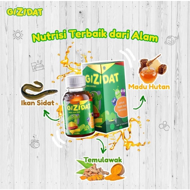 

Madu Gizidat 130ml I GIZIDAT Penambah Nafsu Makan I GIZIDAT Original