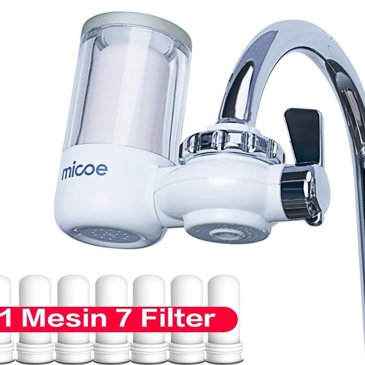 Terlaris Micoe Pemurni Air Kran Penyaring Air Kran 1 Mesin 7 filter .,.