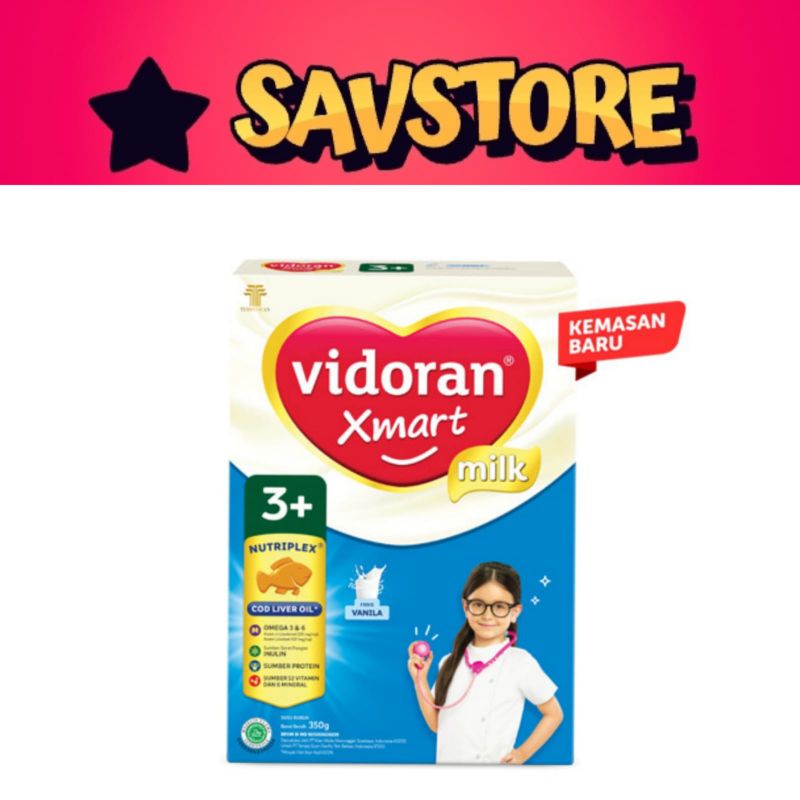 

Susu Vidoran Xmart 3+ Madu, Vanilla 350g