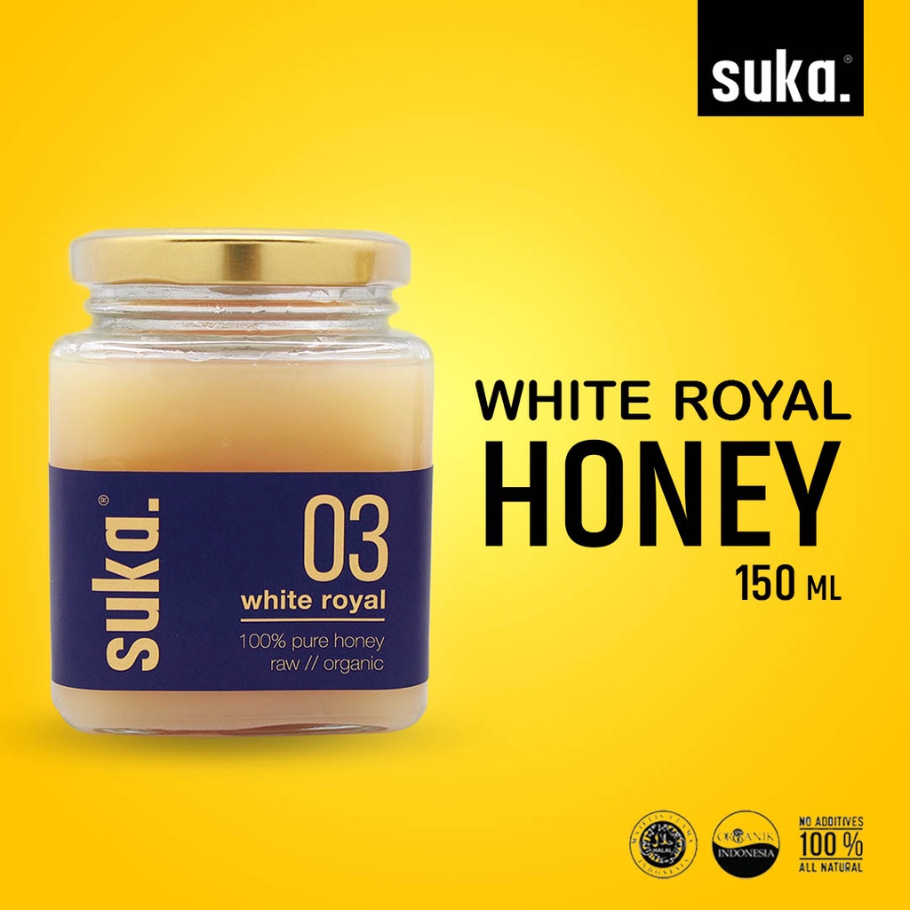 Suka - White Royal Honey / Madu Royal Jelly (150ml)