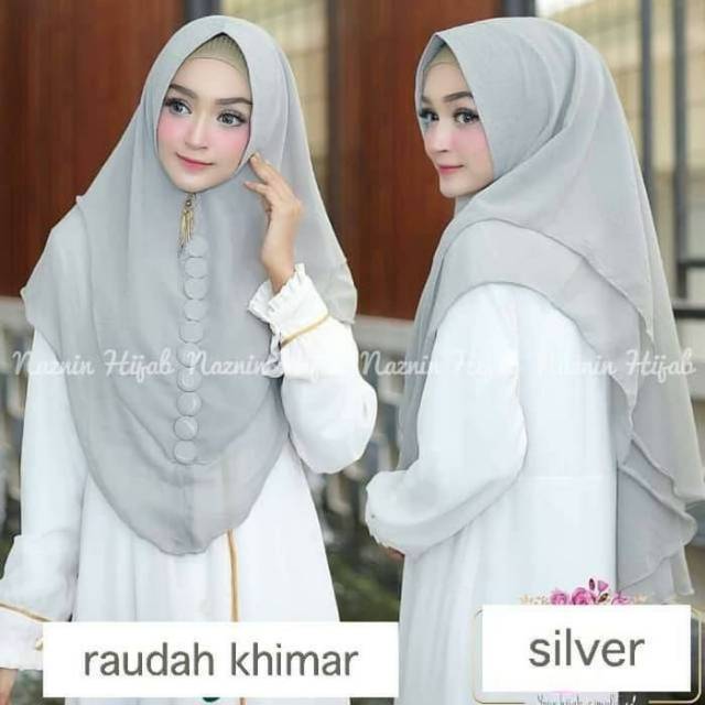 TERLARIS  JILBAB KHIMAR SYARI RAUDAH SIFON 2 LAYER