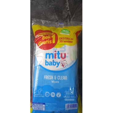 MITU Baby Tisu Basah 50s Buy 1 get 1