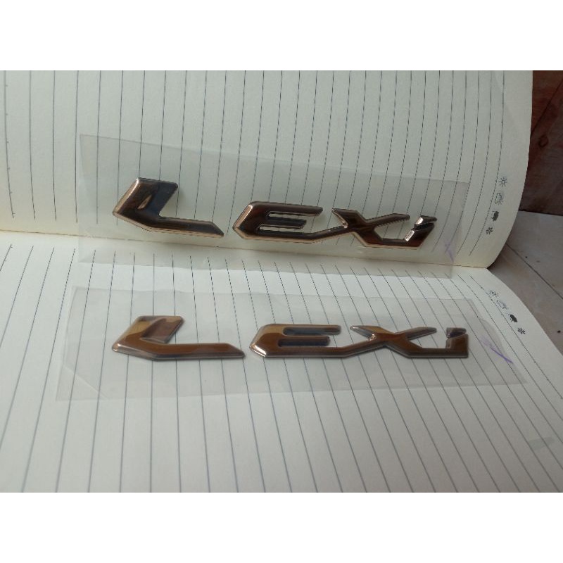 Emblem Stiker Motor Yamaha Lexi New 2021 Warna Gold Original