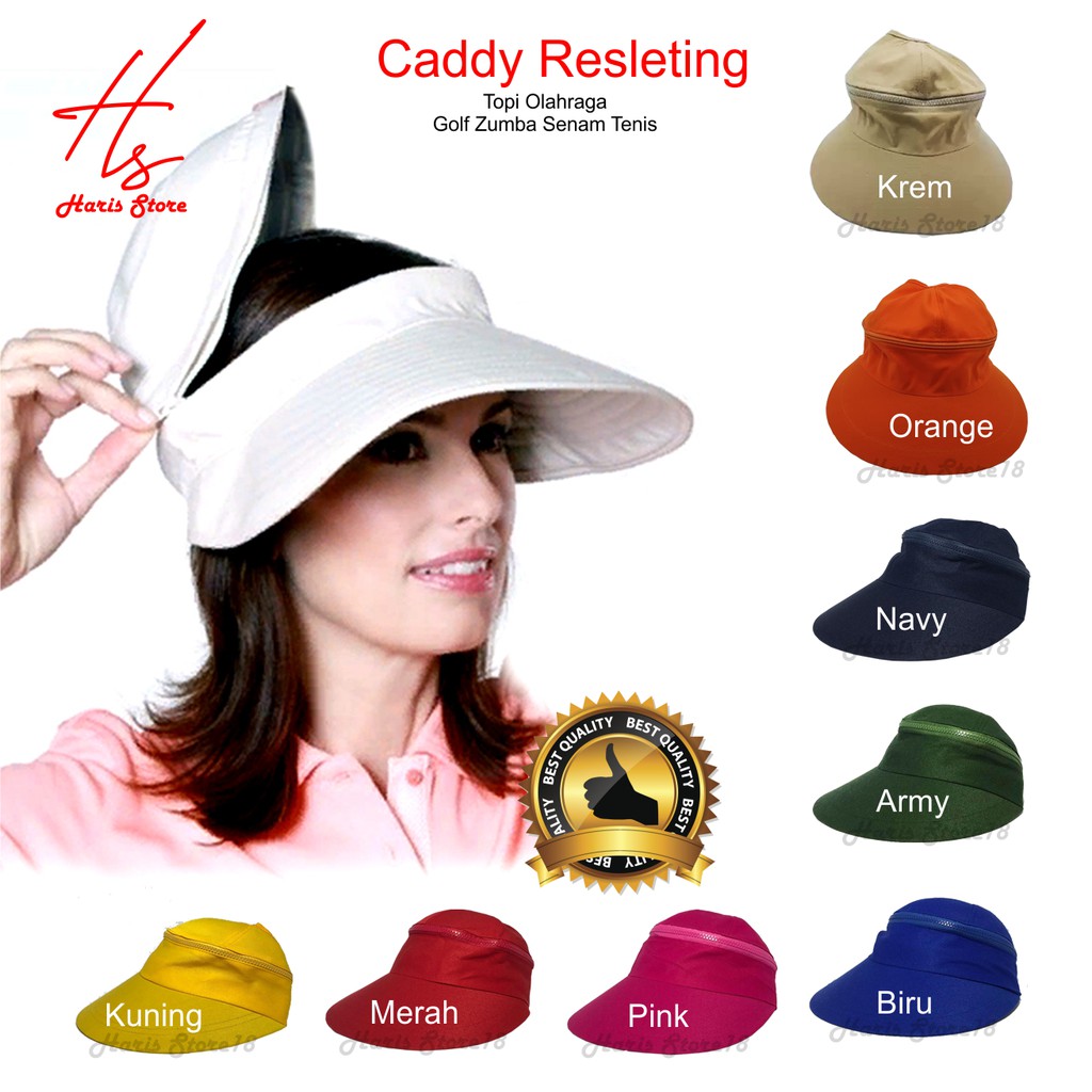 Topi Caddy Olah Raga / Topi Caddy Polos / Topi Senam