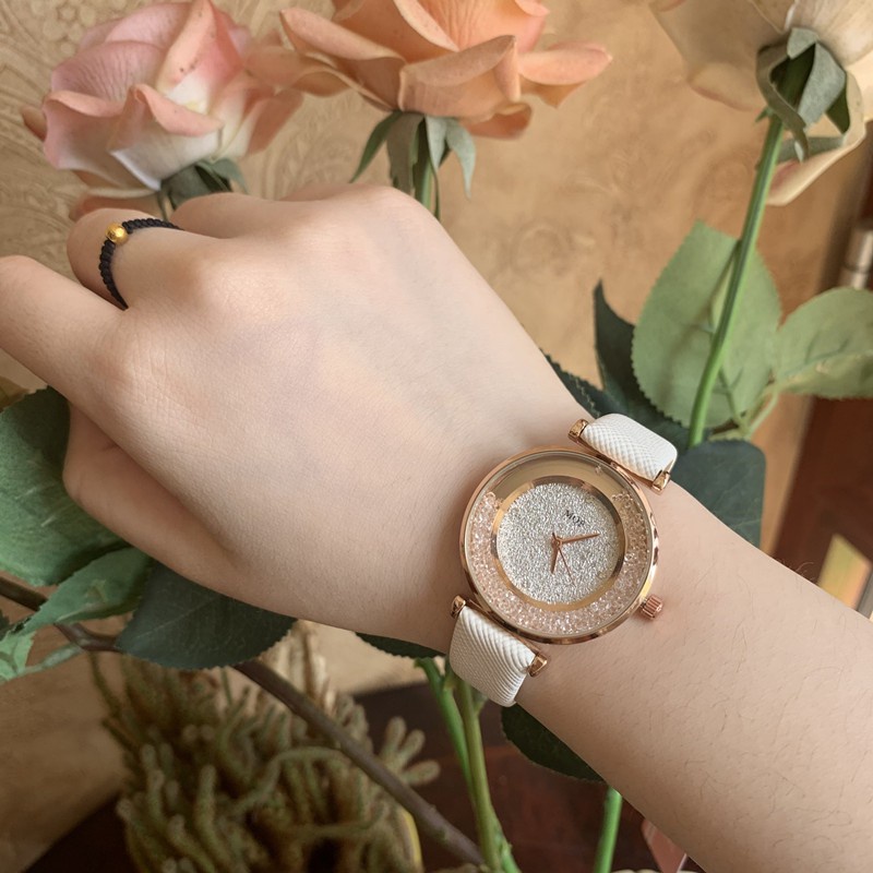 MQE Jam Tangan Wanita Fashion Leather Strap- SB W006