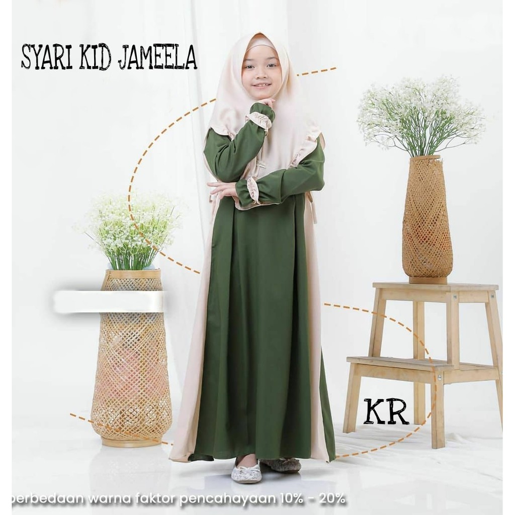 SYARI JAMEELA KID kR / GAMIS JAMEELA ANAK 5-7TH