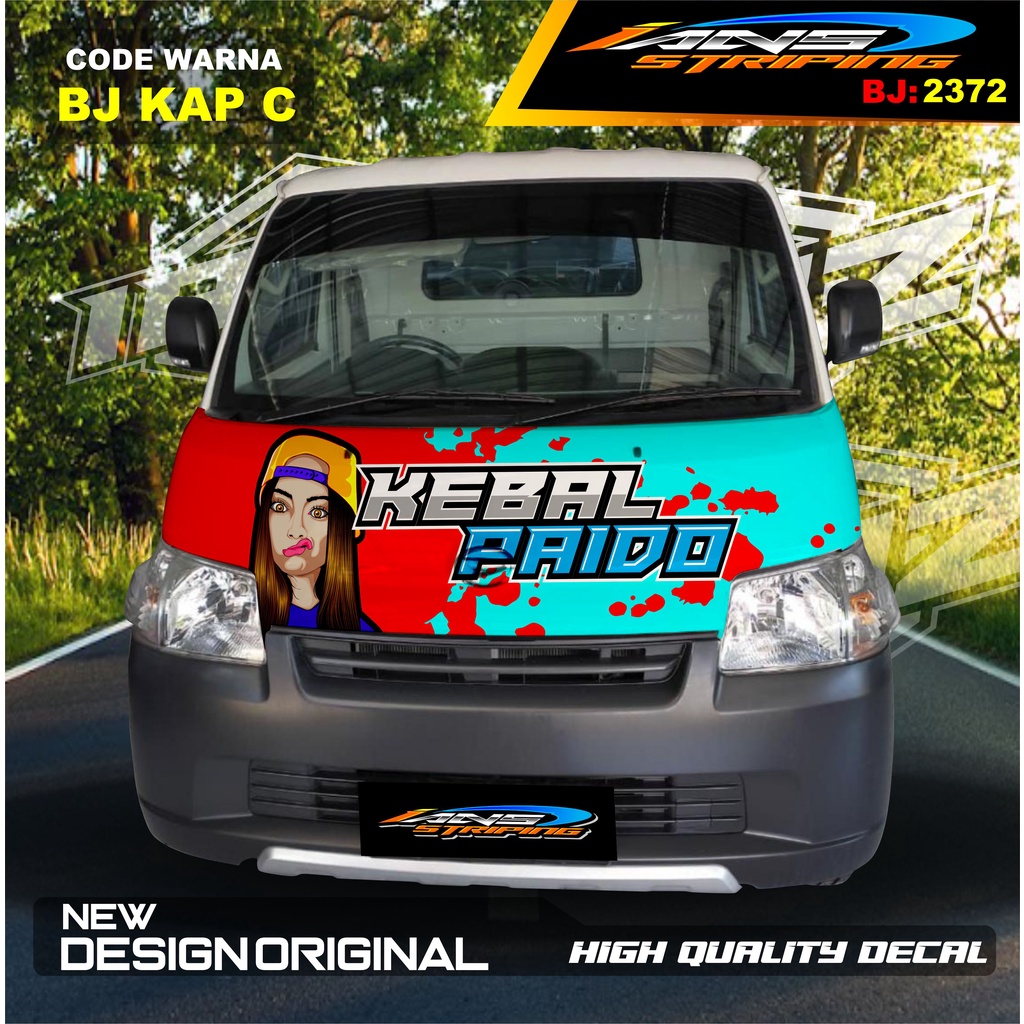 DECAL STIKER KABIN DEPAN MOBIL GRANMAX PICK UP / VARIASI STIKER KABIN DEPAN PICK UP / DECAL STIKER KABIN CARRY PICK UP L300 DLL