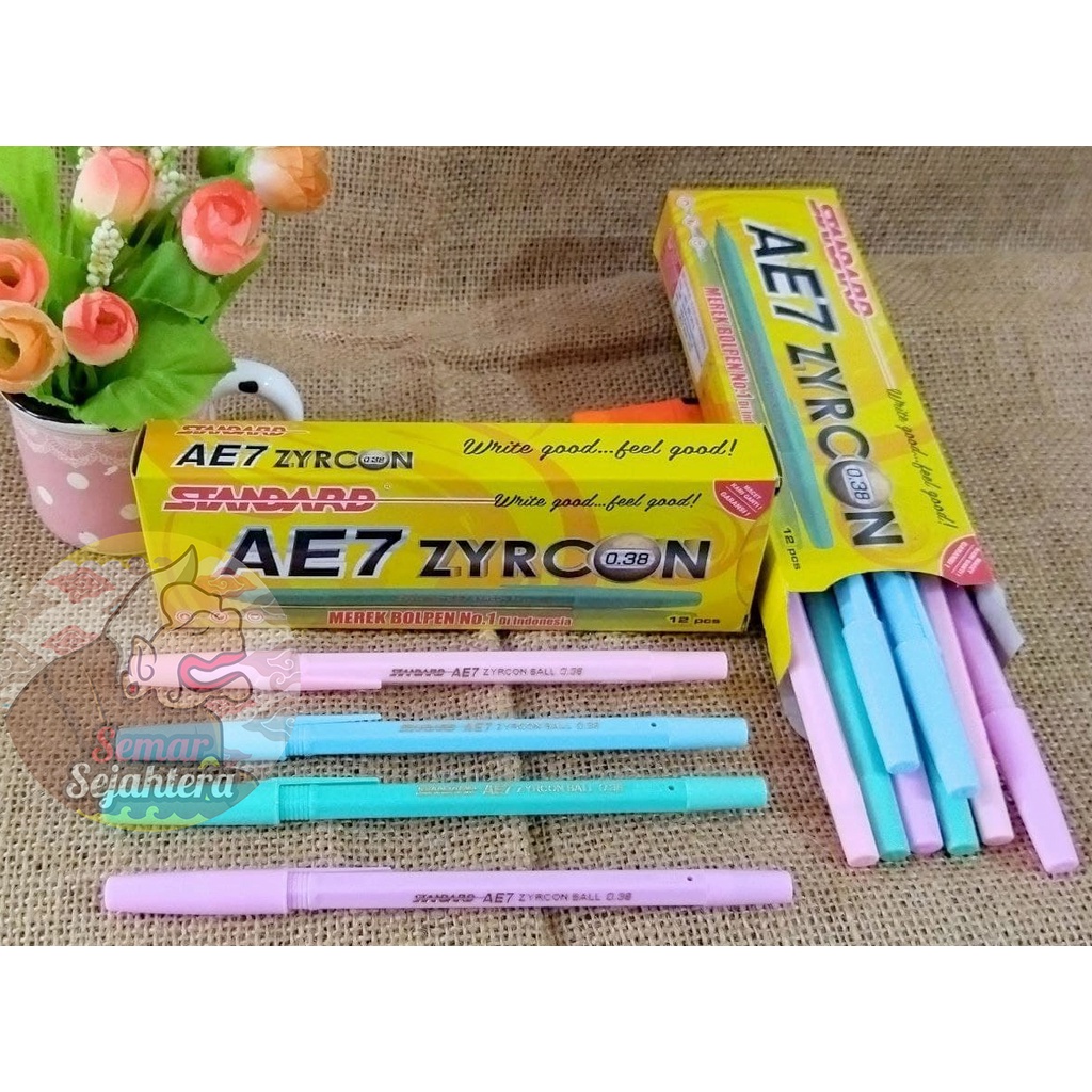 

[PCS] PULPEN / BOLPEN STANDARD AE7 ZYRCON 0.38MM HITAM*