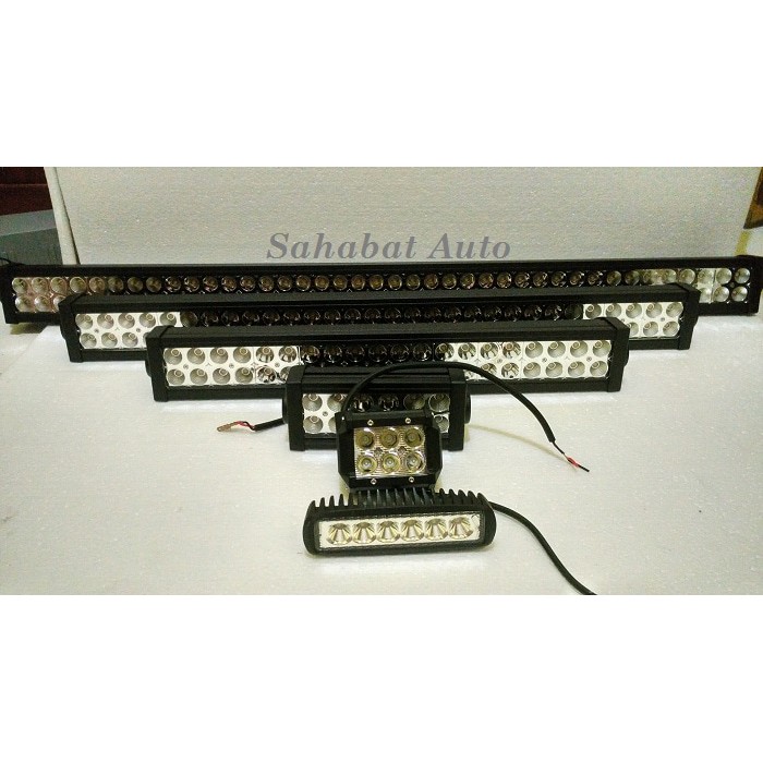 LAMPU TEMBAK WORK LIGHT WORKLIGHT CREE SOROT KABUT LED BAR CREE 18W