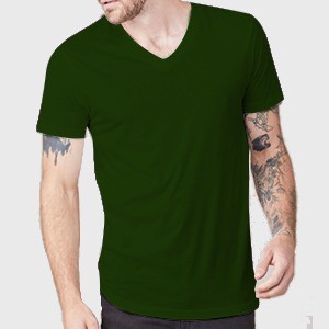 Kaos pria trendy tangan pendek Vneck SIZE L