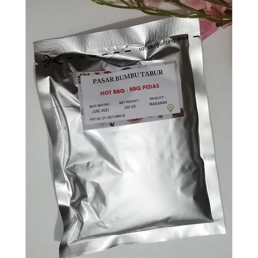 

BUMBU TABUR HOT BARBEQUE / BBQ 100 GR BUBUK MAKANAN SERBAGUNA ENAK MURAH HALAL