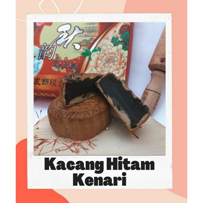 Kacang Hitam / Hijau Kenari (Harga Per-kotak isi 4) Kue Bulan / Mooncake Kim Ling