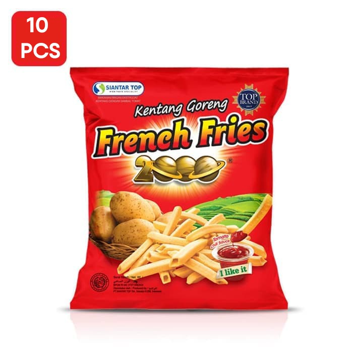 

Chiki French Fries 2000 10 Bungkus x 9 gr GROSIR