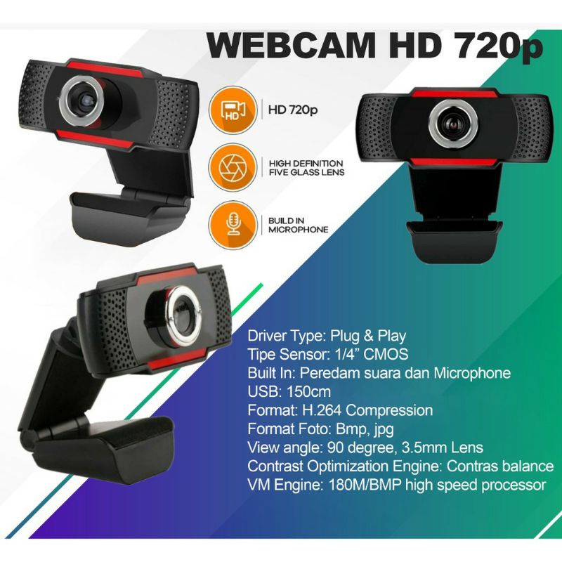 WEBCAM HD 720P INFORCE, WEBCAM INFORCE HD 720P WITH BUILT IN MIC, USB WEB CAMERA HD 720P WEB CAM CAMERA LIVE