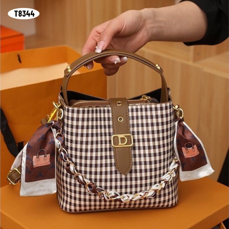 [IMPORT] T8344 - TAS SELEMPANG WANITA FASHION IMPORT - 76BAGSTORE