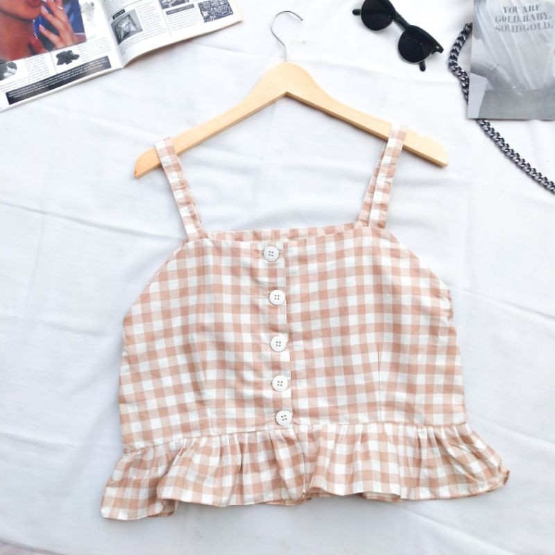 CACA TANKTOP MOTIF KOTAK