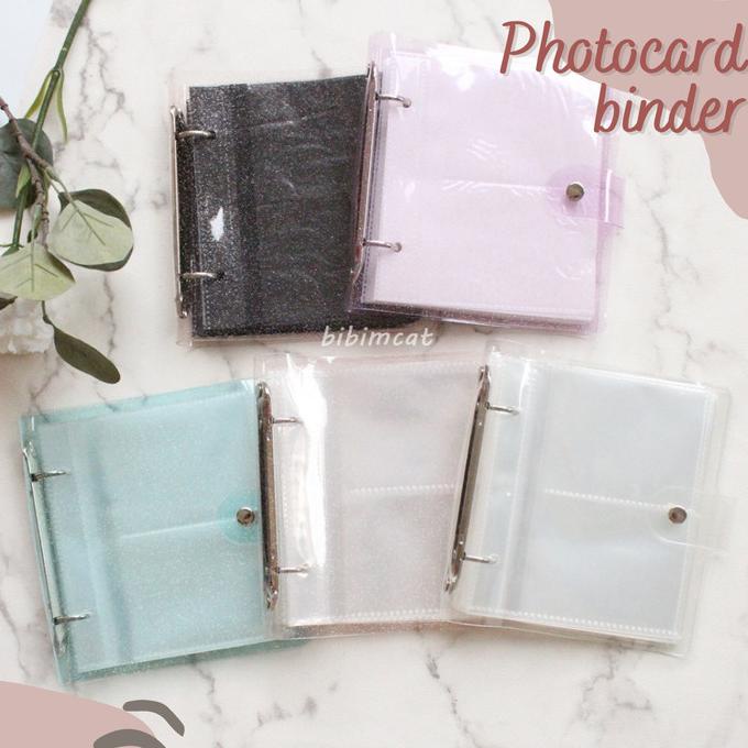 

OPEN RESSELER Binder Photocard Album Glitter / Album Penyimpanan Foto Kartu POLOS