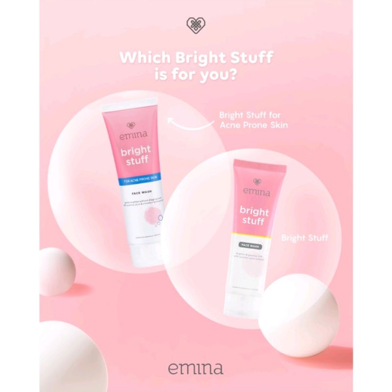 Emina Bright Stuff Facial Wash/ Emina Sabun Cuci muka