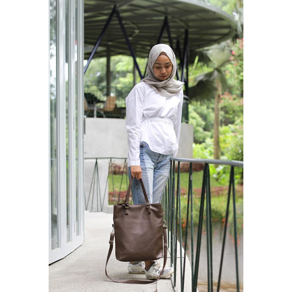 Totebag Kulit Tote Bag Bisa Selempang Tas Wanita murah - ESCORTBAGS