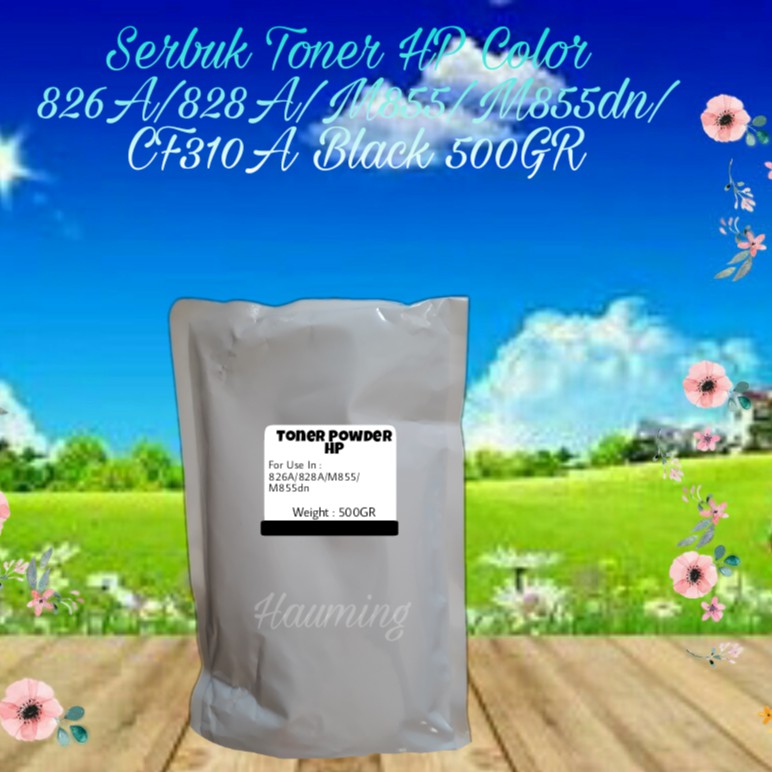 Serbuk Toner Refill HP Color 826A 828A M855 M855DN M855X+ M-855 855DN CF310A Black 500gr