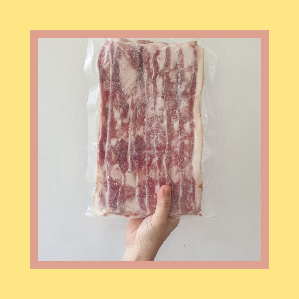 Bacon 500gr Pork Smoke Bacon Babi
