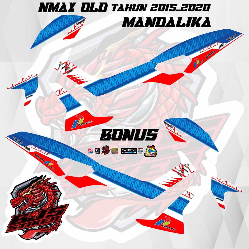 Striping nmax old - Stiker Decal nmax old nmax nmax 2015-2020 awal mandalika 1