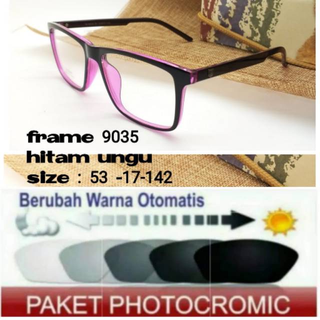 Frame Kacamata Terbaru Anti Radiasi PHOTOCROMIC Minus Plus Anti UV Kaca mata Trendy