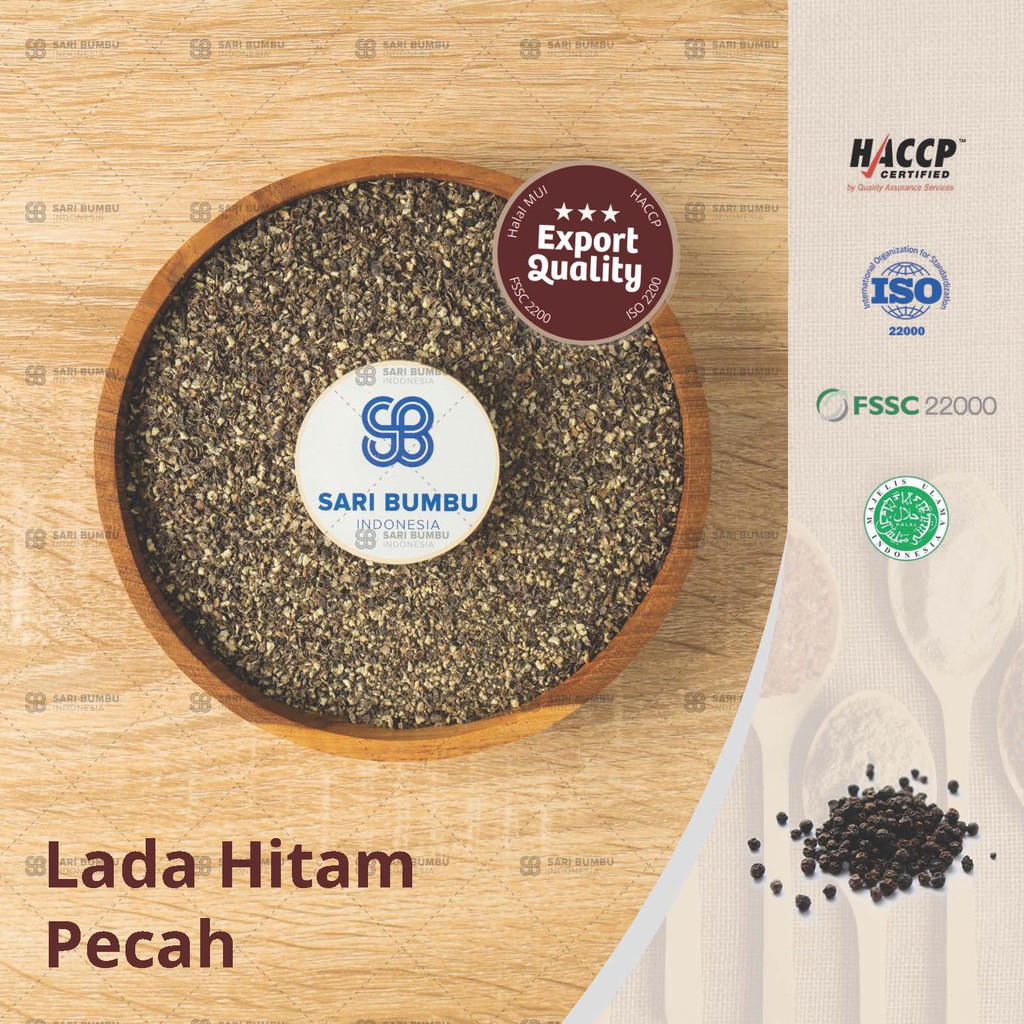 

Lada Hitam Pecah / Black Pepper Crushed