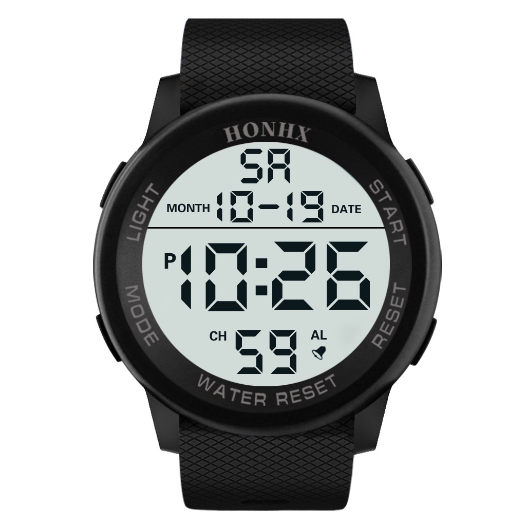 Jam Tangan Pria Sport Digital Led HONHX / Big Dial Anti Air Jam Tangan Pria Digital