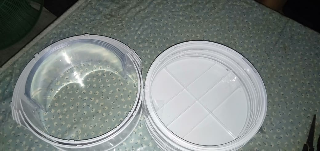 Rak Lauk 4 Dan 5 Susun Warna Polos / Tudubg Saji / Food Storage Only White