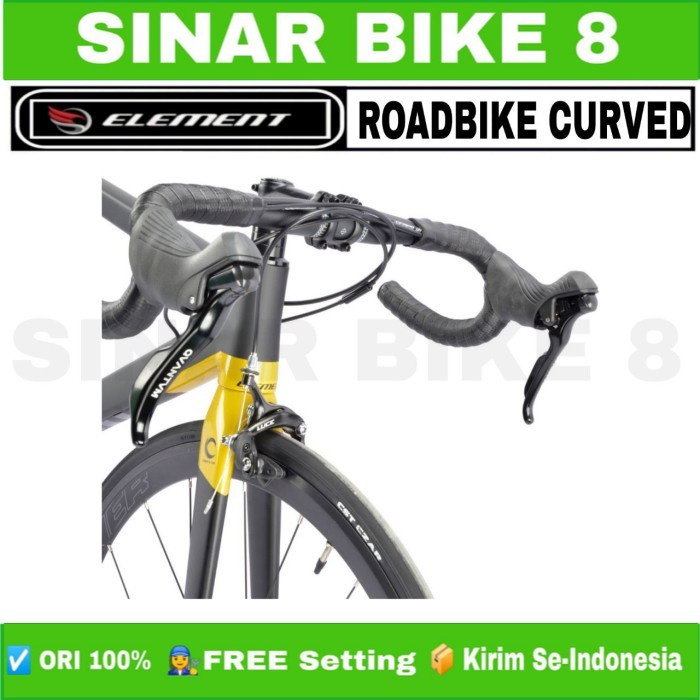 Sepeda Balap Roadbike ELEMENT CURVED 700C Alloy Sensah 20 Speed Balap