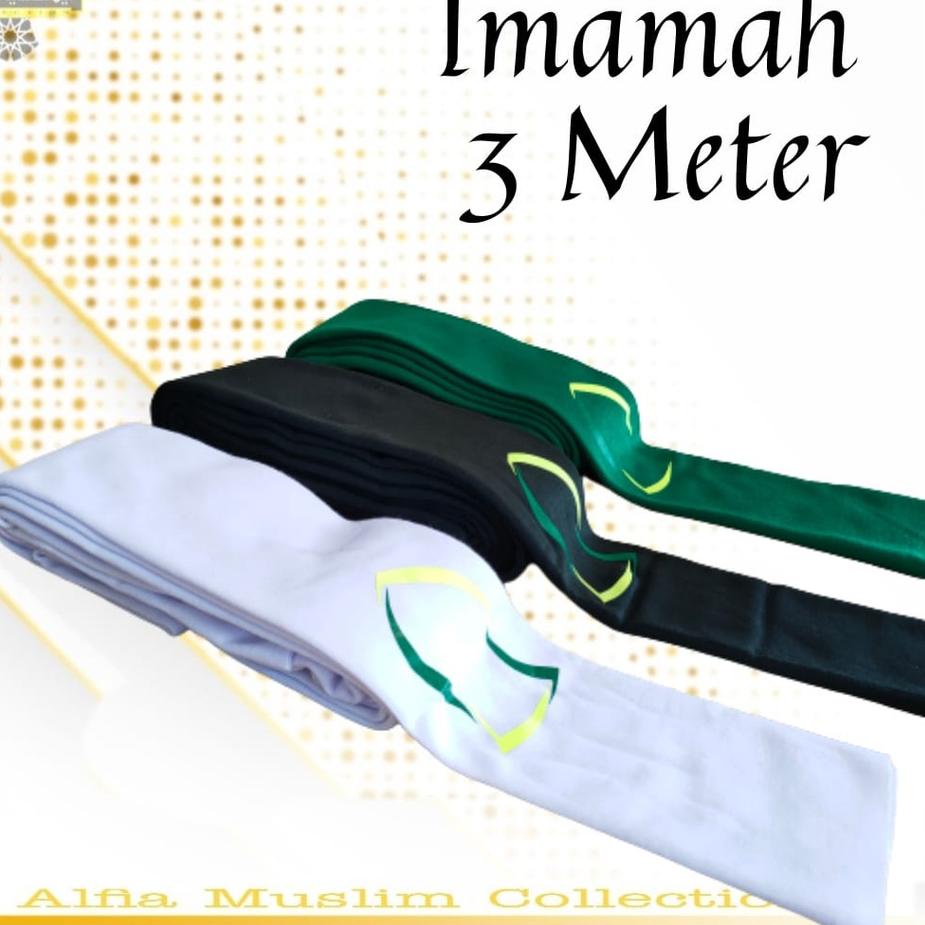 Peci Imamah Permanen 1,5 Meter Anak-anak Sorban Imamah 3 Meter Sorban Kyai Imamah Kian Santang Sorba