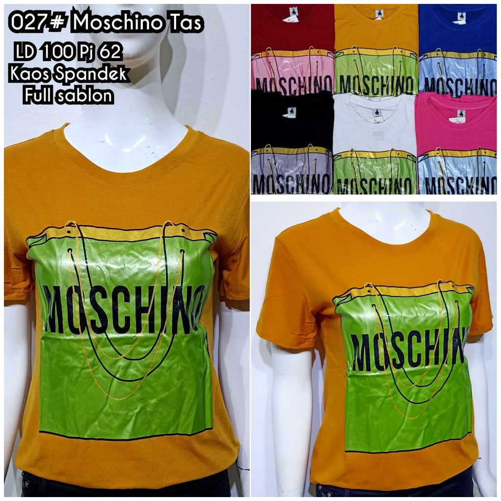 Baju Kaos Murah Adem - Moschino Tas 027