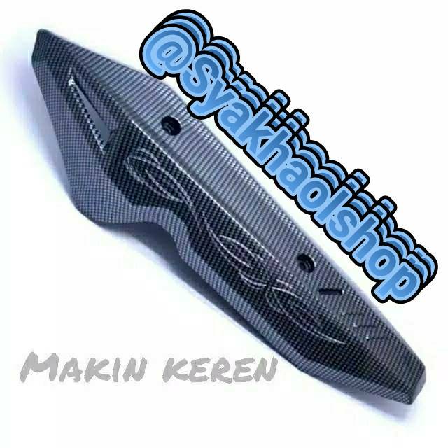 VARIASI COVER TUTUP KNALPOT VARIO 125/150 KARBON - VARIO 2018/2019