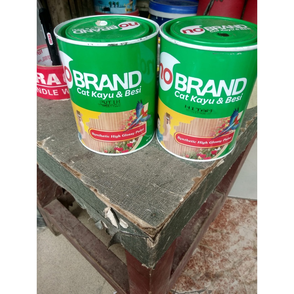 Podomoro Tok Tok Cat Minyak Kayu & Besi No Brand 08 L Putih Dan Hitam