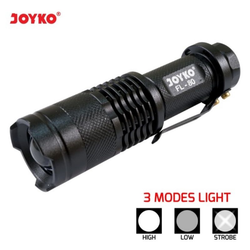 LED Flashlight FL80 / Senter LED Joyko FL 80 ORIGINAL